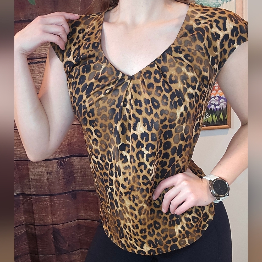 Leopard Print Women's Top